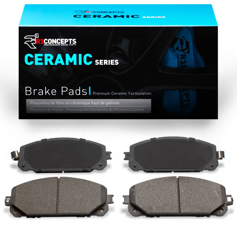 Jeep Cherokee Brake Pads - Front - R1 Concepts - Ceramic - `14-`23